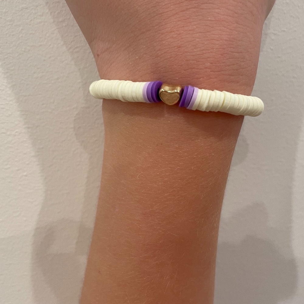 Purple and White Blend Bracelet